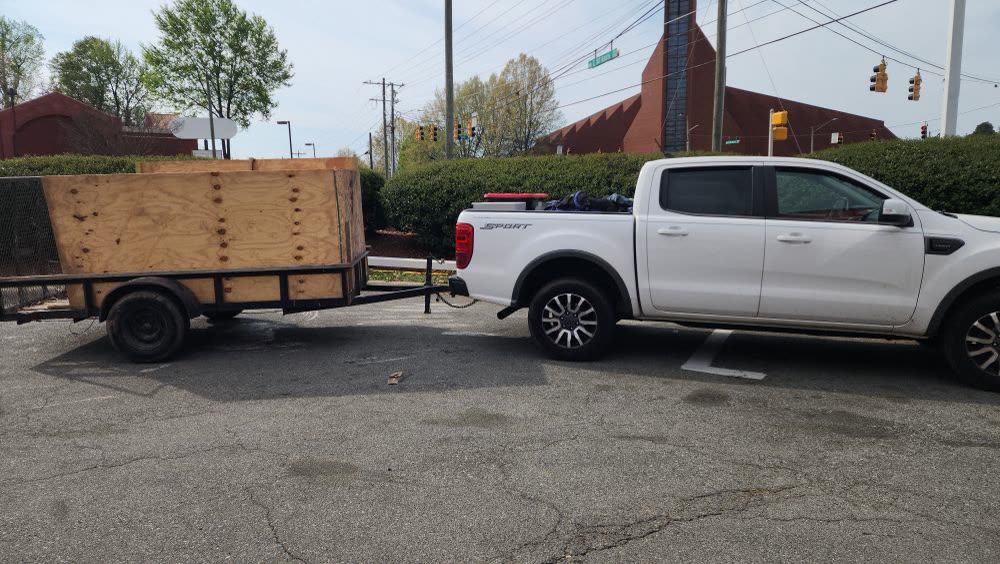 Zillions Landscaping truck and trailer ready for the job